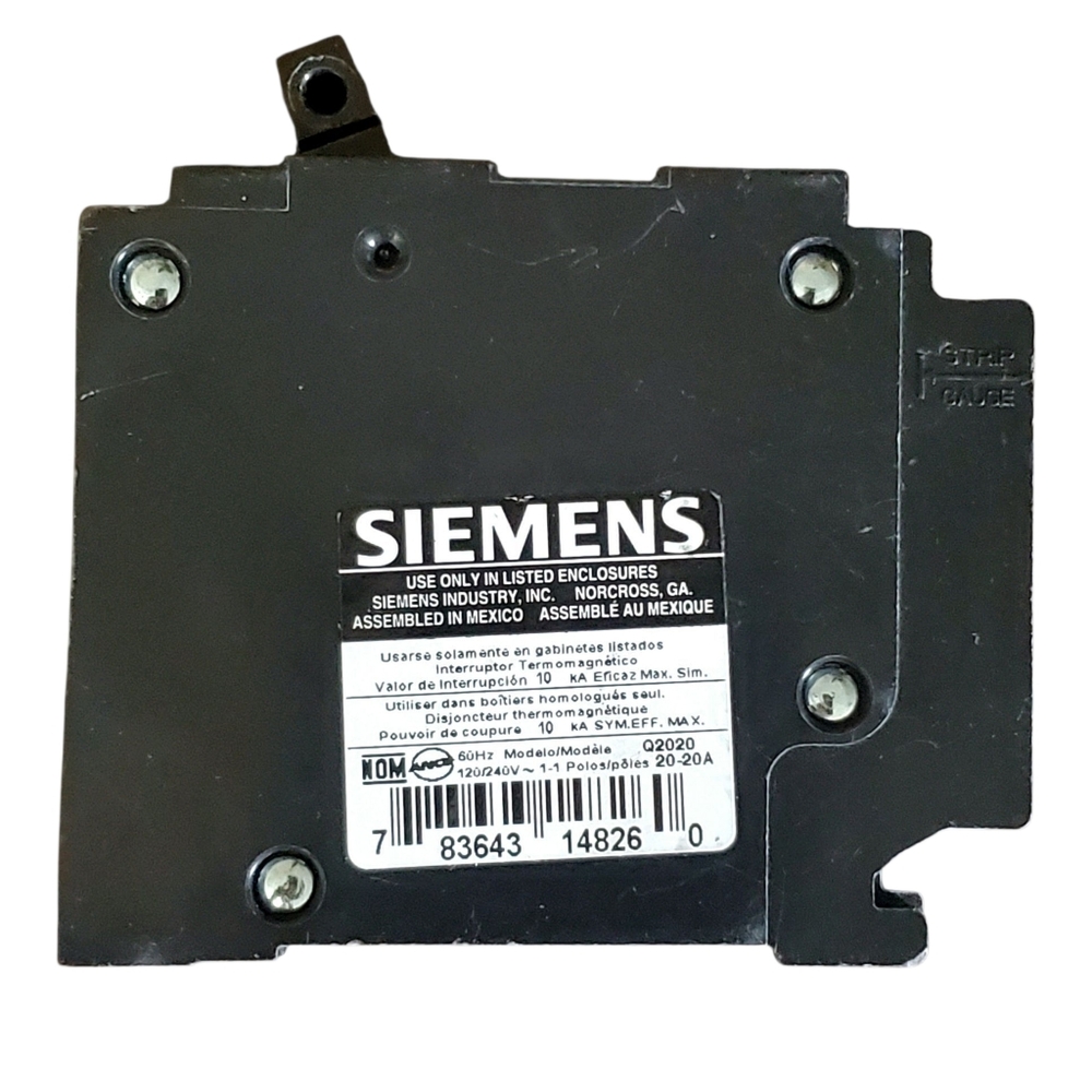 ITEQ20 Two 20-Amp Single Pole 120-Volt Thermal Mag Circuit Breaker